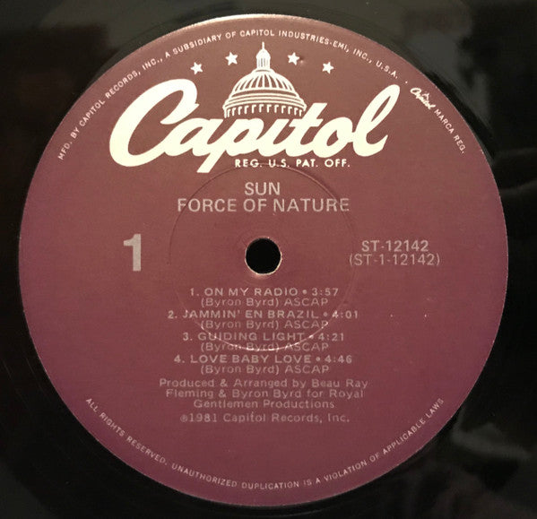 Sun (7) - Force Of Nature - LP