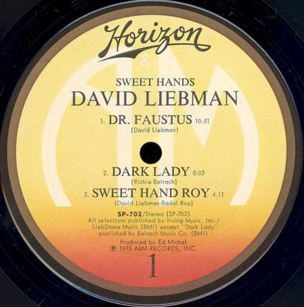David Liebman - Sweet Hands - LP
