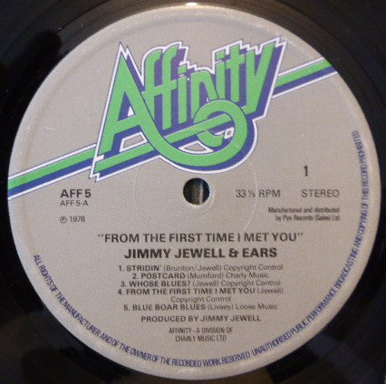 Jimmy Jewell & Ears - From The First Time I Met You - LP