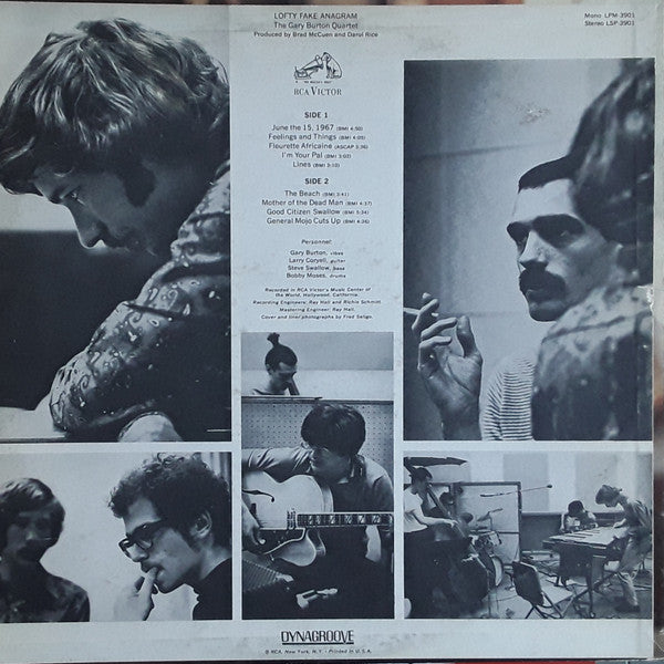 The Gary Burton Quartet* - Lofty Fake Anagram - LP