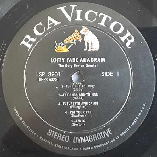 The Gary Burton Quartet* - Lofty Fake Anagram - LP