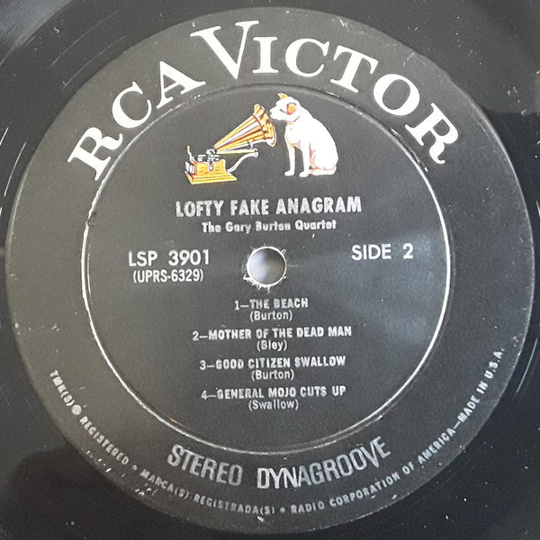 The Gary Burton Quartet* - Lofty Fake Anagram - LP