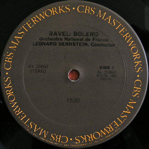 Leonard Bernstein And Orchestre National De France / Andrew Kazdin And Thomas Z. Shepard - Ravel: Bolero - LP