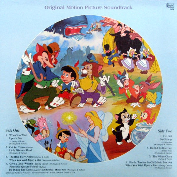 Various - Walt Disney's "Pinocchio" - Original Motion Picture Soundtrack - LP