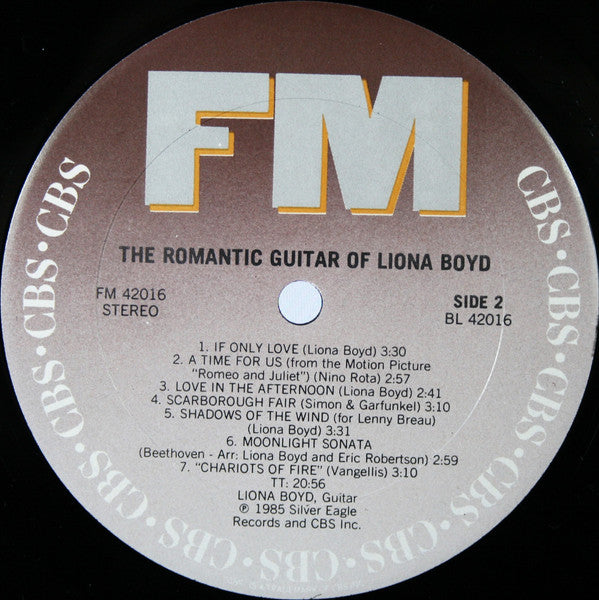 Liona Boyd - The Romantic Guitar Of Liona Boyd - LP
