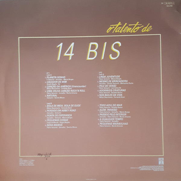 14 Bis - O Talento De 14 Bis - LP
