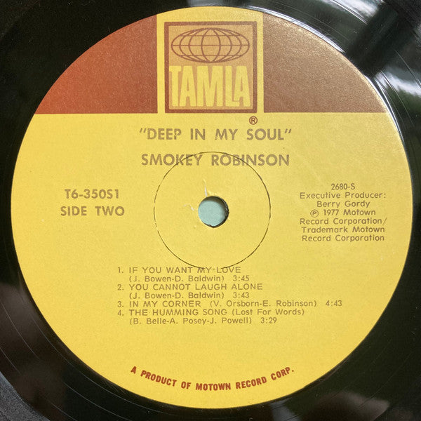 Smokey Robinson - Deep In My Soul - LP