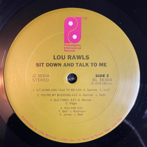 Lou Rawls - Sit Down And Talk To Me - LP