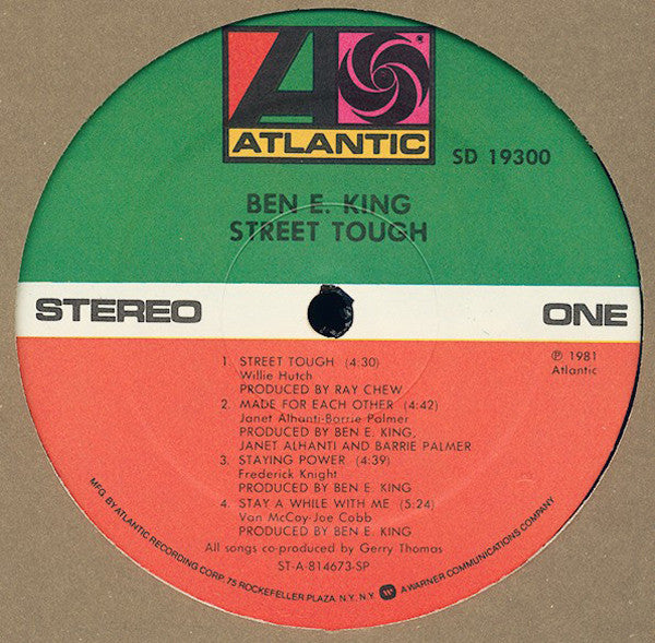 Ben E. King - Street Tough - LP
