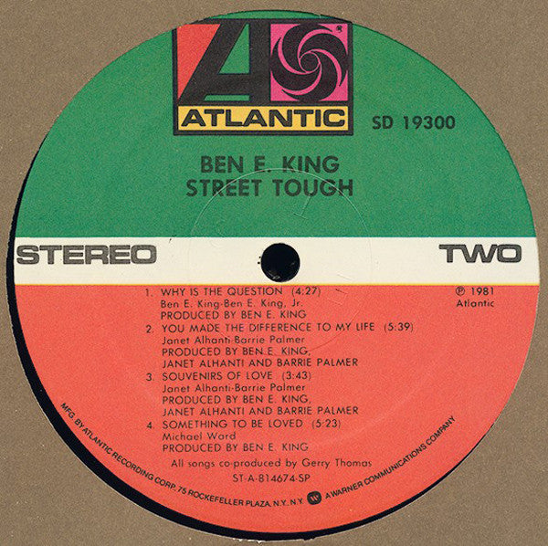 Ben E. King - Street Tough - LP