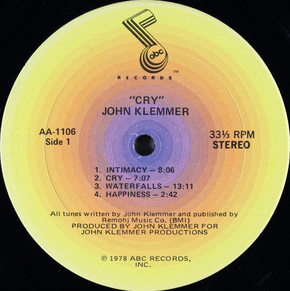 John Klemmer - Cry - LP