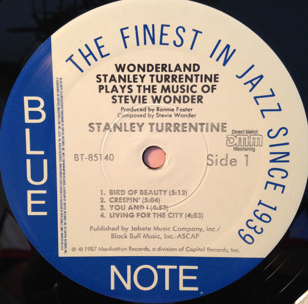 Stanley Turrentine - Wonderland (Stanley Turrentine Plays The Music Of Stevie Wonder) - LP