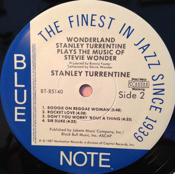 Stanley Turrentine - Wonderland (Stanley Turrentine Plays The Music Of Stevie Wonder) - LP