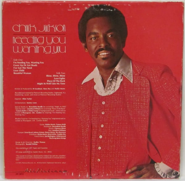 Chuck Jackson - Needing You, Wanting You - LP