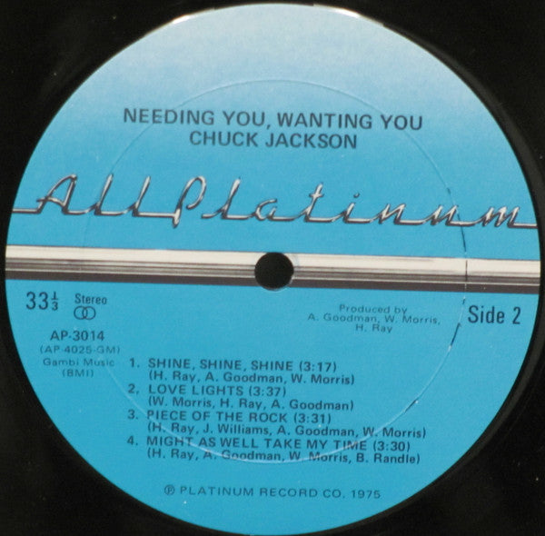 Chuck Jackson - Needing You, Wanting You - LP