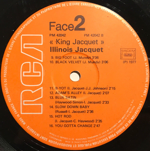 Illinois Jacquet - King Jacquet - LP