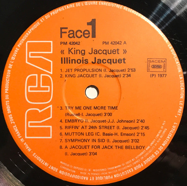 Illinois Jacquet - King Jacquet - LP