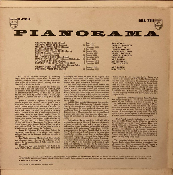 Various - Jazz Pianorama - LP