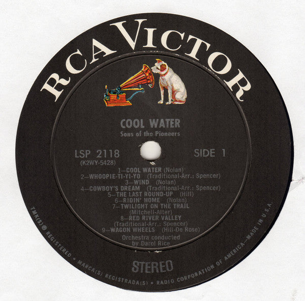 The Sons Of The Pioneers - Cool Water (And Seventeen Timeless Western Favorites) - LP