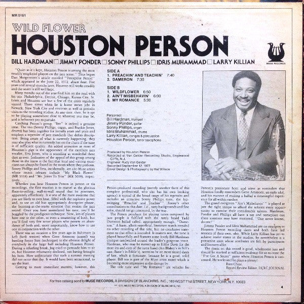 Houston Person - Wild Flower - LP