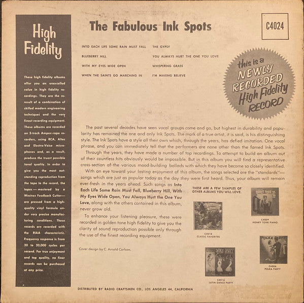 The Ink Spots - The Fabulous Ink Spots - LP