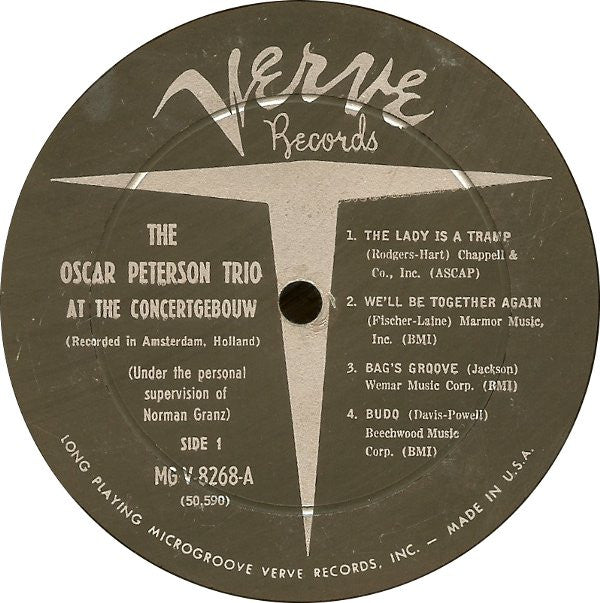 The Oscar Peterson Trio - At The Concertgebouw - LP