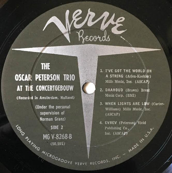 The Oscar Peterson Trio - At The Concertgebouw - LP