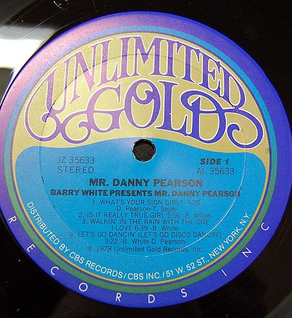 Danny Pearson - Barry White Presents Mr. Danny Pearson - LP