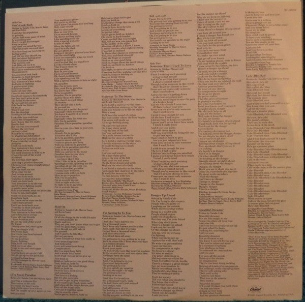 Natalie Cole - Don't Look Back - LP