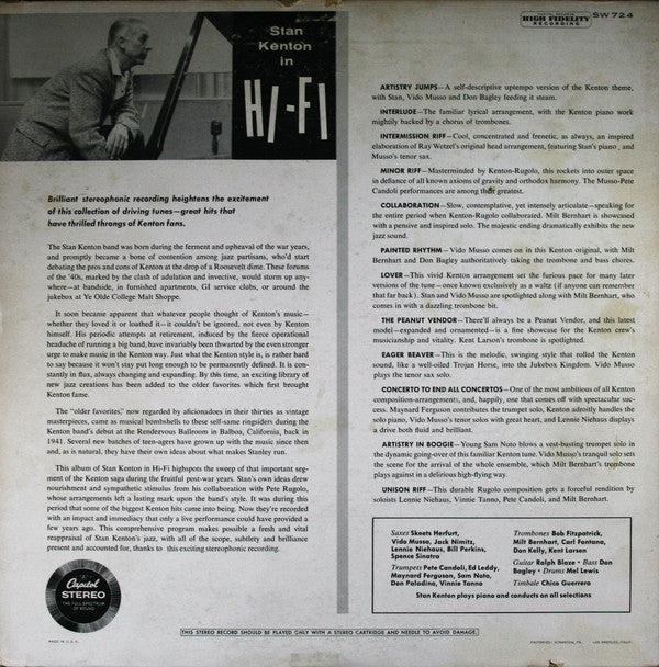 Stan Kenton - Kenton In Hi Fi - LP