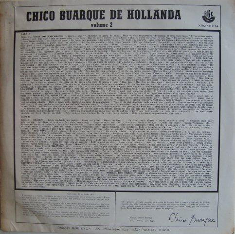 Chico Buarque De Hollanda - Chico Buarque De Hollanda Volume 2 - LP