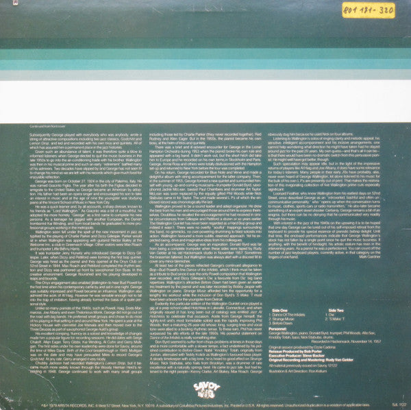 George Wallington Quintet - Dance Of The Infidels - LP