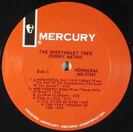Johnny Mathis - The Sweetheart Tree - LP