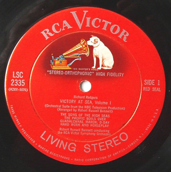Richard Rodgers / Robert Russell Bennett / RCA Victor Symphony Orchestra - Victory At Sea Volume 1 - LP