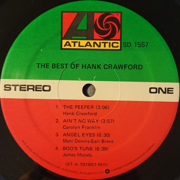 Hank Crawford - The Best Of Hank Crawford - LP