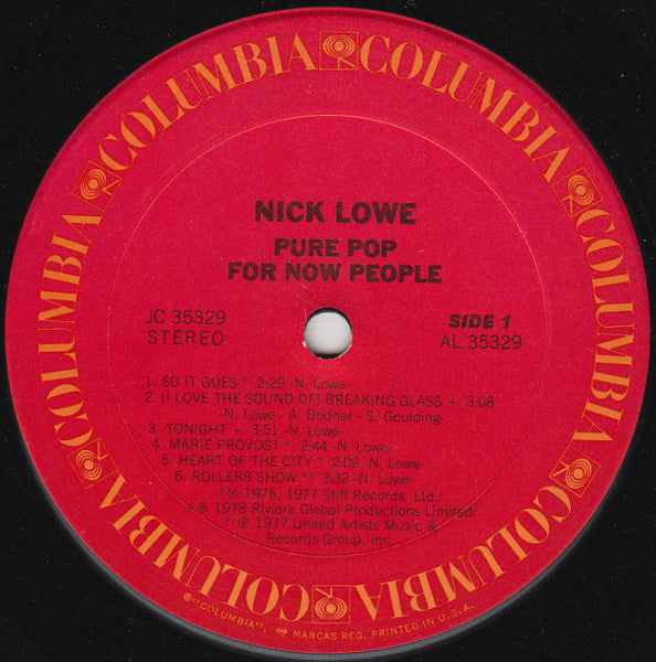 Nick Lowe - Pure Pop For Now People - LP