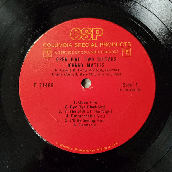 Johnny Mathis - Open Fire, Two Guitars - LP