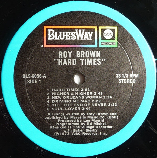 Roy Brown - Hard Times - LP