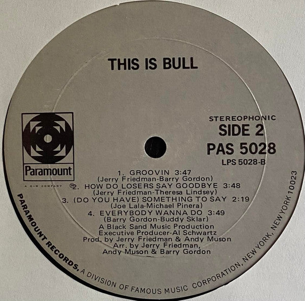 Bull (9) - This Is Bull - LP