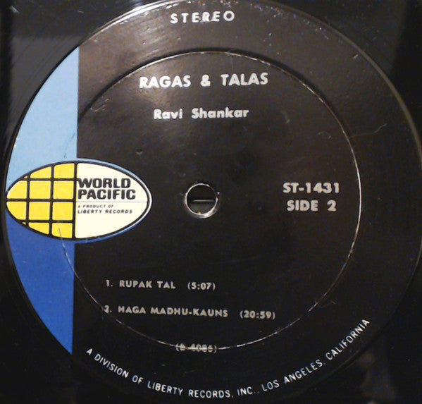 Ravi Shankar, Alla Rakha - Rāgas & Tālas - LP