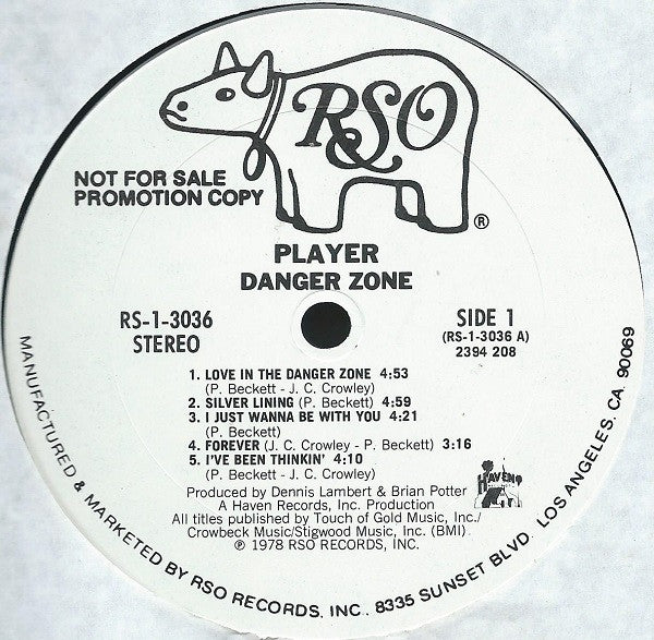 Player (4) - Danger Zone - LP