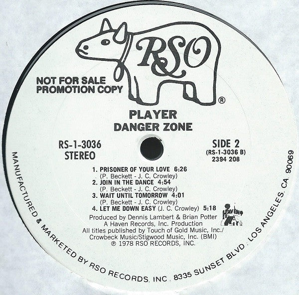 Player (4) - Danger Zone - LP