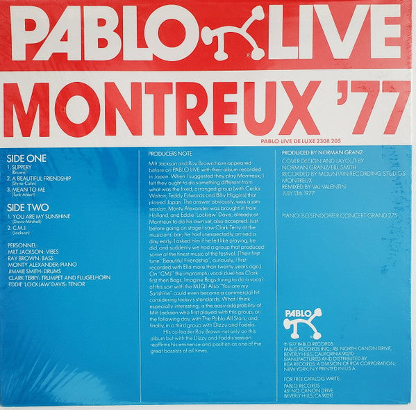 Milt Jackson & Ray Brown - Montreux '77 - LP