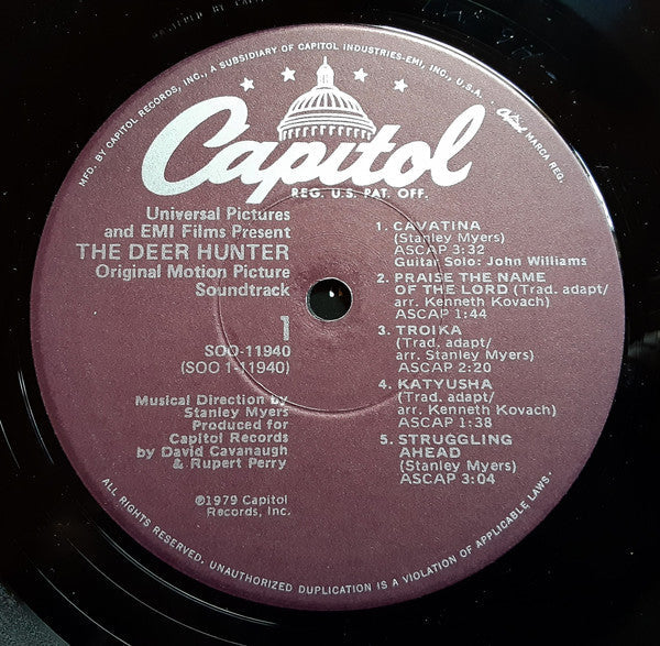 Various - The Deer Hunter (Original Motion Picture Soundtrack) - LP