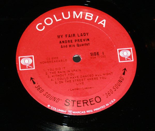 André Previn And His Quartet* - My Fair Lady - LP