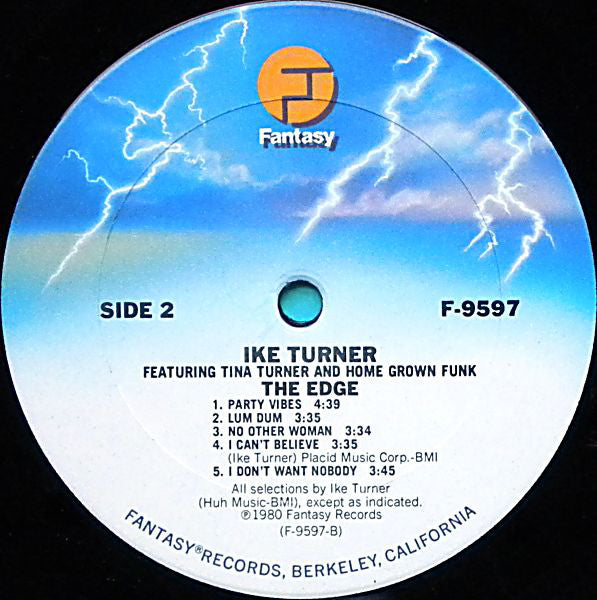 Ike Turner Featuring Tina Turner And Home Grown Funk - The Edge - LP