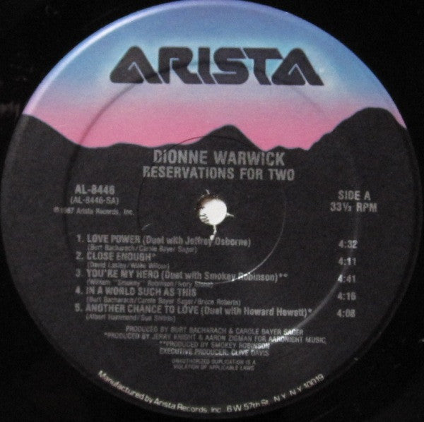 Dionne* - Reservations For Two - LP