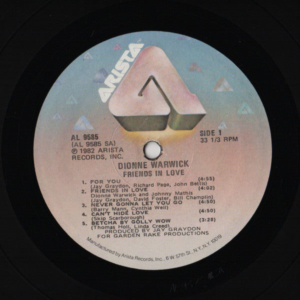 Dionne Warwick - Friends In Love - LP