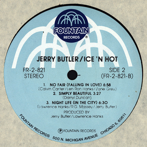 Jerry Butler - Ice 'n Hot - LP