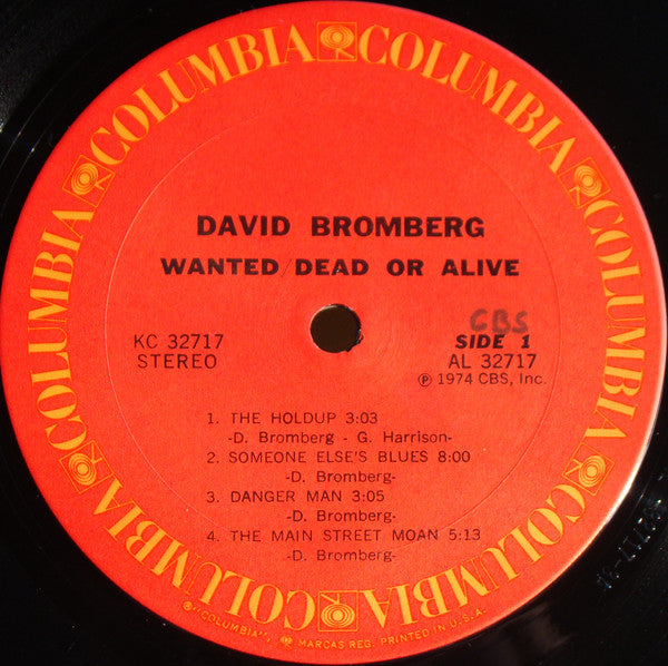 David Bromberg - Wanted Dead Or Alive - LP
